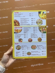 menu nhà hàng