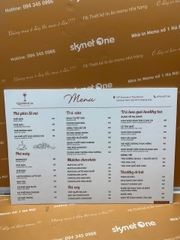menu cafe