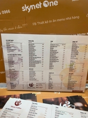 menu cafe