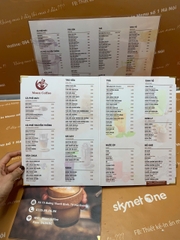 menu cafe