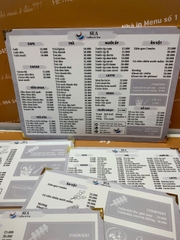 menu cafe