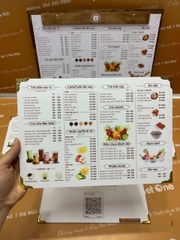 menu trà sữa