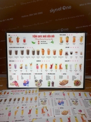 menu trà sữa