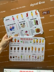 menu trà sữa