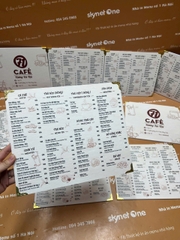 menu trà sữa