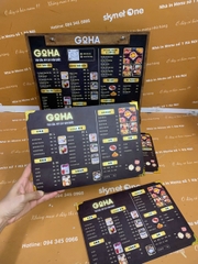 Combo menu quầy và menu cầm tay _ Goha
