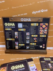 Combo menu quầy và menu cầm tay _ Goha