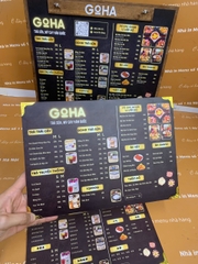 Combo menu quầy và menu cầm tay _ Goha
