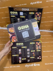Combo menu quầy và menu cầm tay _ Goha