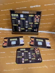 Combo menu quầy và menu cầm tay _ Goha