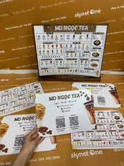 Combo Menu khung gỗ và menu cầm tay_Tạo dấu ấn đậm sâu_ ND Ngọc Tea