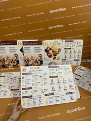 Menu Formex Cầm Tay A3 _ Mỹ Vị Được Chạm Tới Bởi Thiết Kế_ Bánh Cuốn Bà Oanh