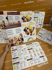 Menu Formex Cầm Tay A3 _ Mỹ Vị Được Chạm Tới Bởi Thiết Kế_ Bánh Cuốn Bà Oanh