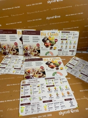 Menu Formex Cầm Tay A3 _ Mỹ Vị Được Chạm Tới Bởi Thiết Kế_ Bánh Cuốn Bà Oanh