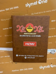 Menu Bìa Da Đinh Tán Trong In UV_ Mỗi Tiết Kế, Một Dấu Ấn _  Xít Xít