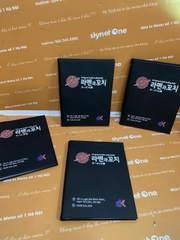 Menu bìa da đen gáy còng in UV _ Mỳ Reman Nhật