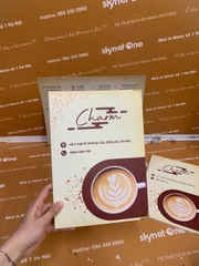 Ruột menu a3 + menu cầm tay gập đôi _ Charm