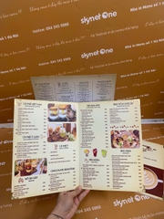 Ruột menu a3 + menu cầm tay gập đôi _ Charm