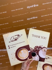 Ruột menu a3 + menu cầm tay gập đôi _ Charm