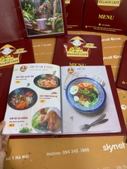 Menu bìa da đinh tán trong in UV _ Trọn hương vị, trọn thiết kế_  The L2 Village