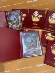 Menu bìa da đinh tán trong in UV _ Trọn hương vị, trọn thiết kế_  The L2 Village