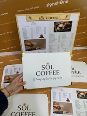 Combo quầy gỗ A3 (gỗ màu vàng sáng) _ Thiết Kế Tinh Xảo _ Sol Coffee