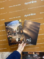 Menu formex gập đôi + menu ép plastic _ Thiết kế thêm trọn vẹn _ Mly Coffee