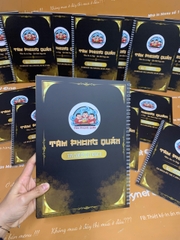 Menu giấy nhựa gáy xoắn _ Ẩm thực được chạm tới một cách tinh xảo_ Tam Phong Quán (quán nhậu)