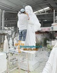 Tượng Chúa Thương Xót Đá Đẹp Cao 3m Về Đồng Tháp