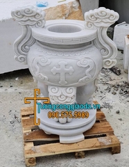Lư Hương Công Giáo Đá Trắng Đẹp