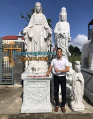 Tượng Ban Ơn Bằng Đá Cao 2m Kèm Đế Cao 1m Về Đồng Nai