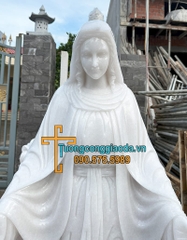 Tượng Ban Ơn Bằng Đá Trắng Đẹp Cao 1m5 Tại Bình Thuận