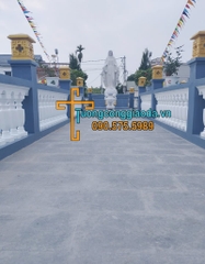 Tượng Ban Ơn Bằng Đá Trắng Nguyên Khối Cao 2m5 Về Nam Định