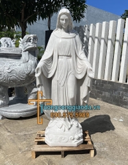Copy of Tượng Ban Ơn Bằng Đá Trắng Non Nước Cao 1m6 Đẹp