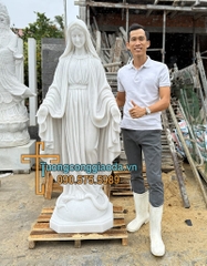 Tượng Ban Ơn Đá Trắng Đẹp Cao 1m6 Tại Vũng Tàu