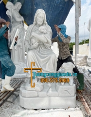 Tượng Chúa Chiên Lành Bằng Đá Đẹp Nhất Tại Nam Định