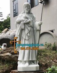 Tượng Chúa Chiên Lành Bằng Đá Đẹp Nhất Tại Thái Bình