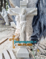 Tượng Chúa Chịu Nạn Bằng Đá Trắng Mịn Đẹp