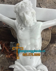 Tượng Chúa Chịu Nạn Đá Cẩm Thạch Trắng Đẹp