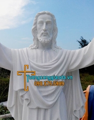Tượng Chúa Sống Lại Đá Cẩm Thạch Trắng