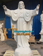 Tượng Thánh Tâm Chúa Bằng Đá Nguyên Khối