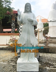 Tượng Chúa Thương Xót Bằng Đá Nguyên Khối Đẹp Nhất
