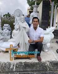Tượng Chúa Thương Xót Bằng Đá Nhỏ Thờ Tại Gia
