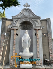 Tượng Đức Mẹ Ban Ơn Bằng Đá Trắng Đẹp Nhất