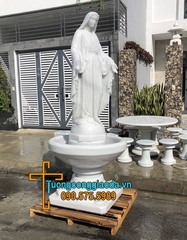 Tượng Đức Mẹ Ban Ơn Bằng Đá Trắng Đẹp Nhất