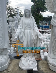 Tượng Đức Mẹ Ban Ơn Bằng Đá Trắng Đẹp Nhất Tại Vũng Tàu