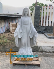 Tượng Đức Mẹ Ban Ơn Đá Trắng Đẹp Tại Bảo Lộc