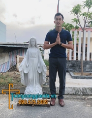 Tượng Đức Mẹ Ban Ơn Đá Trắng Đẹp Tại Bảo Lộc