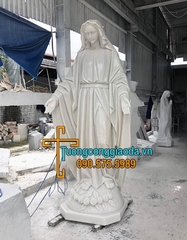 Tượng Đức Mẹ Ban Ơn Đá Cẩm Thạch Đẹp Tại Thái Bình