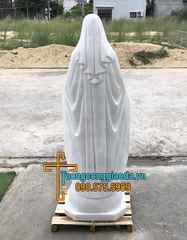 Tượng Đức Mẹ Ban Ơn Bằng Đá Trắng Non Nước Đẹp